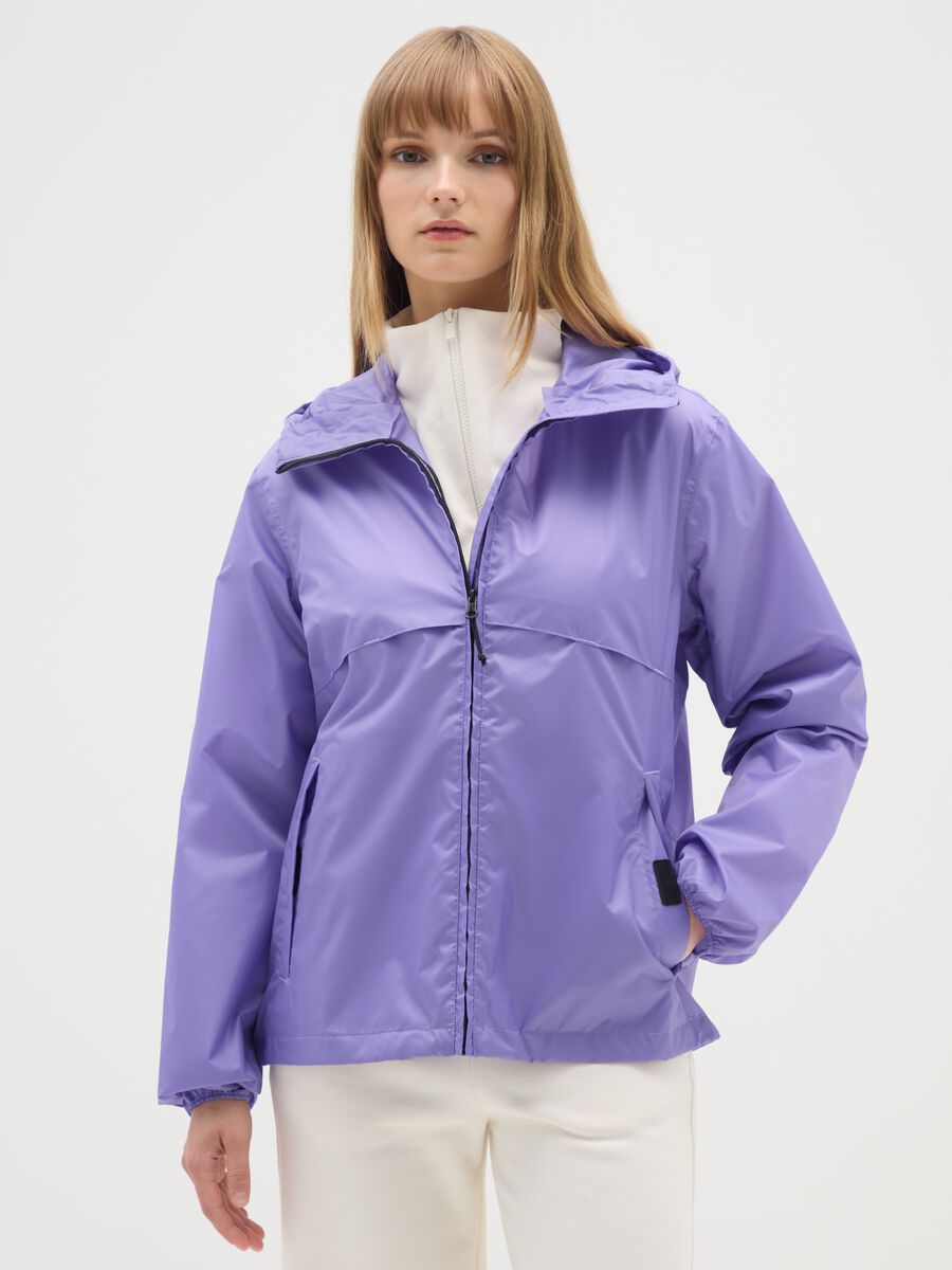 Women's Waterproof Purple Jacket_0