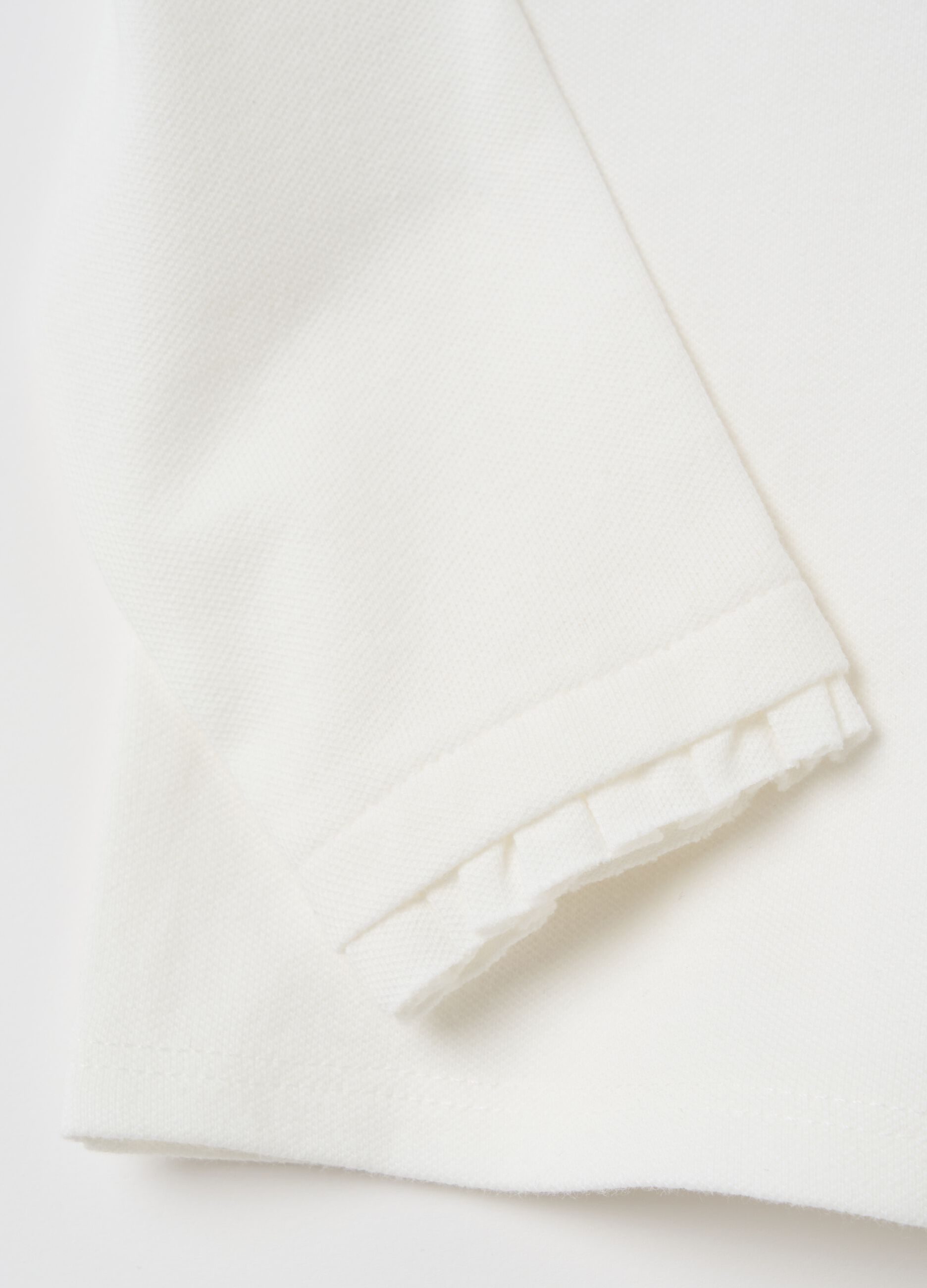 Polo a maniche lunghe con rouches