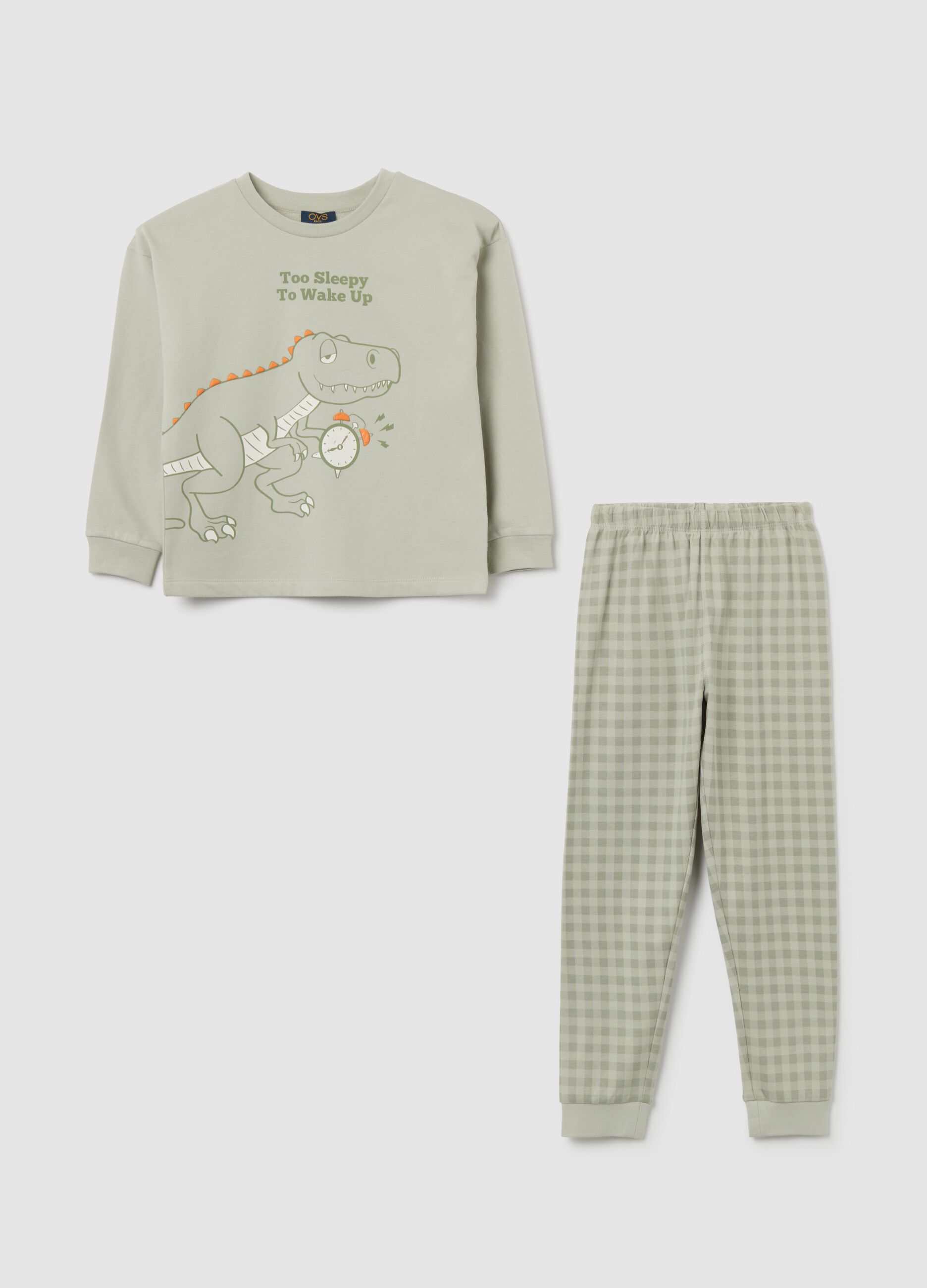 Grey Dinosaur Pyjama for Children
