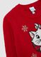 Red Christmas jumper for girls regular fit with Disney embroidery_3