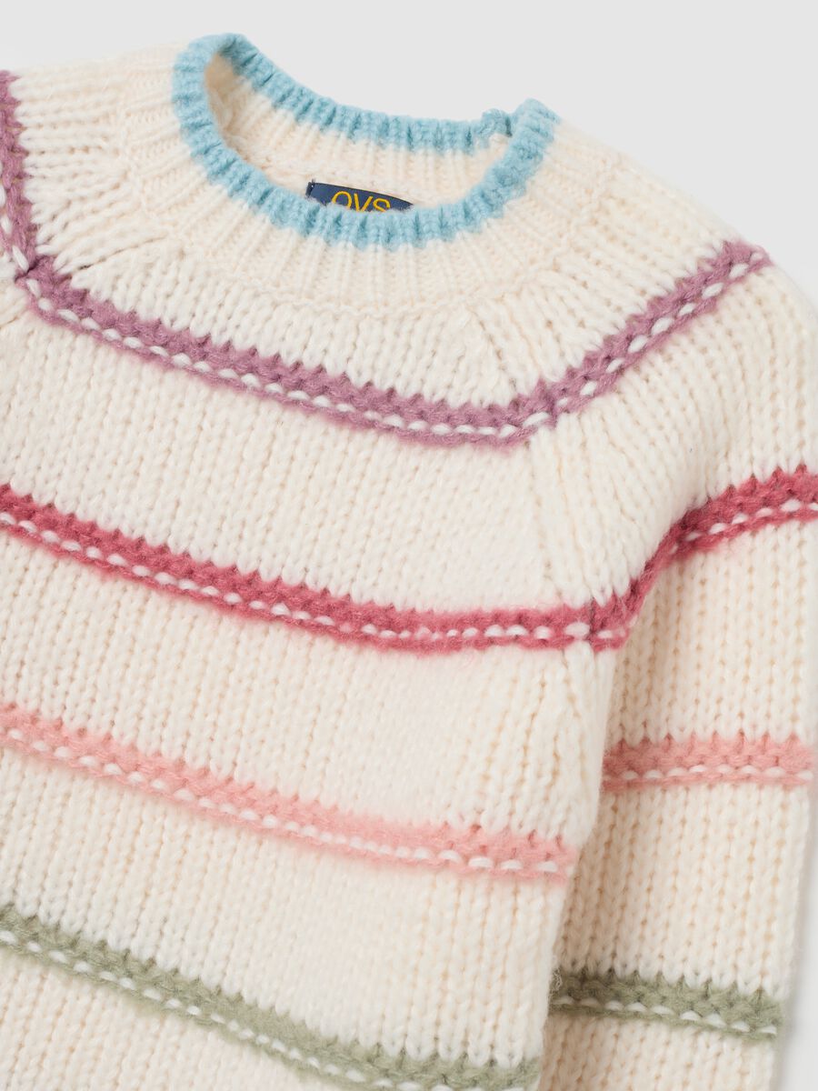 Multicolour regular fit girls' jumper_2