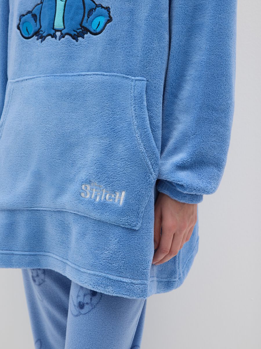 Vestaglia blu con cappuccio e stampa Disney_3
