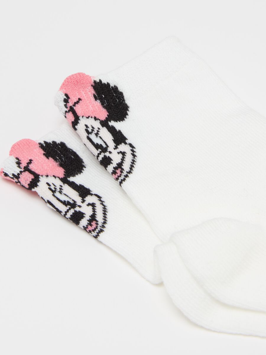 Two-pair pack socks with Minnie Mouse and Daisy Duck design_1