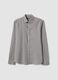 Grey linen-cotton blend shirt with regular fit_4