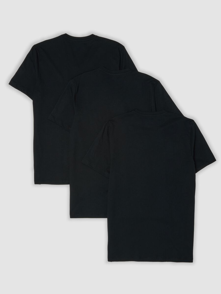 3-pack of blue organic cotton V-neck T-shirts_6