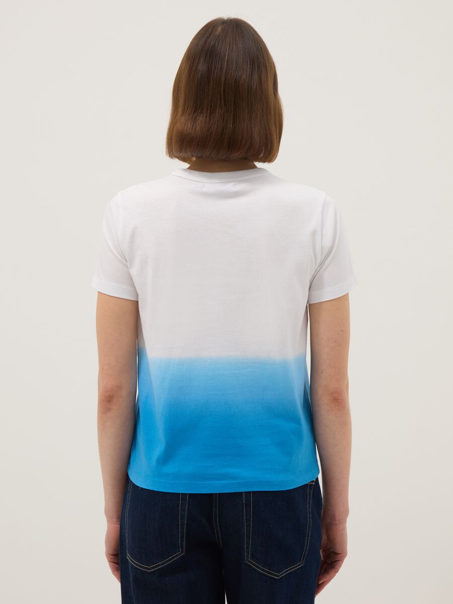 Multicolour pure cotton regular fit t-shirt with Hokusai wave_2