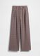 Brown stretch fabric trousers_7
