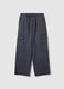 Wide-leg cargo joggers with drawstring_4
