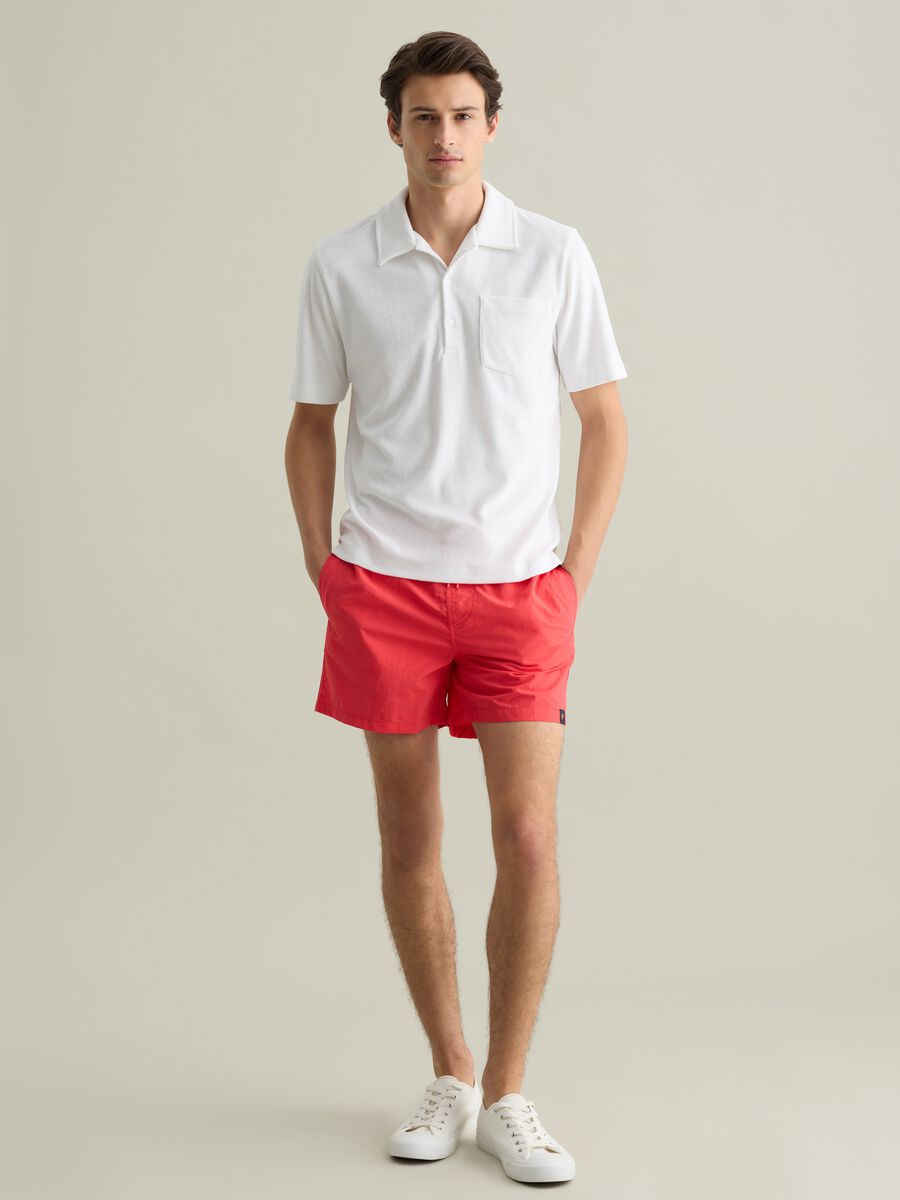 Men's Red Swim Shorts_0