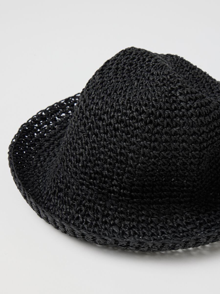 Black hat in textile paper_1