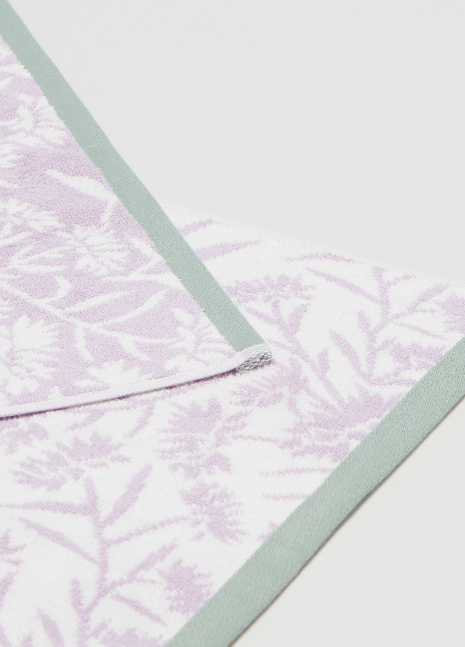 Asciugamano viso 50x90 fiori rosa_2