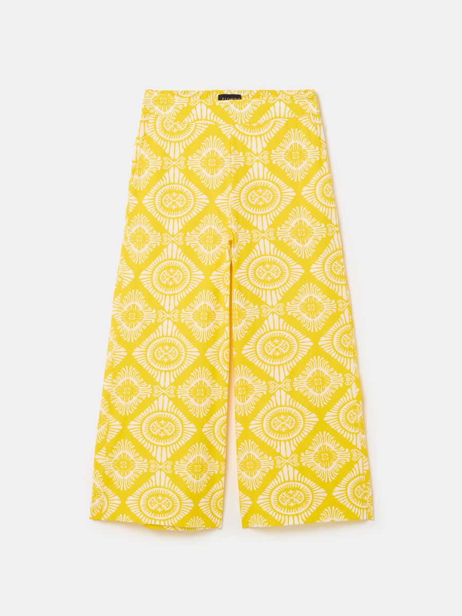 Wide-leg trousers with ethnic pattern_3