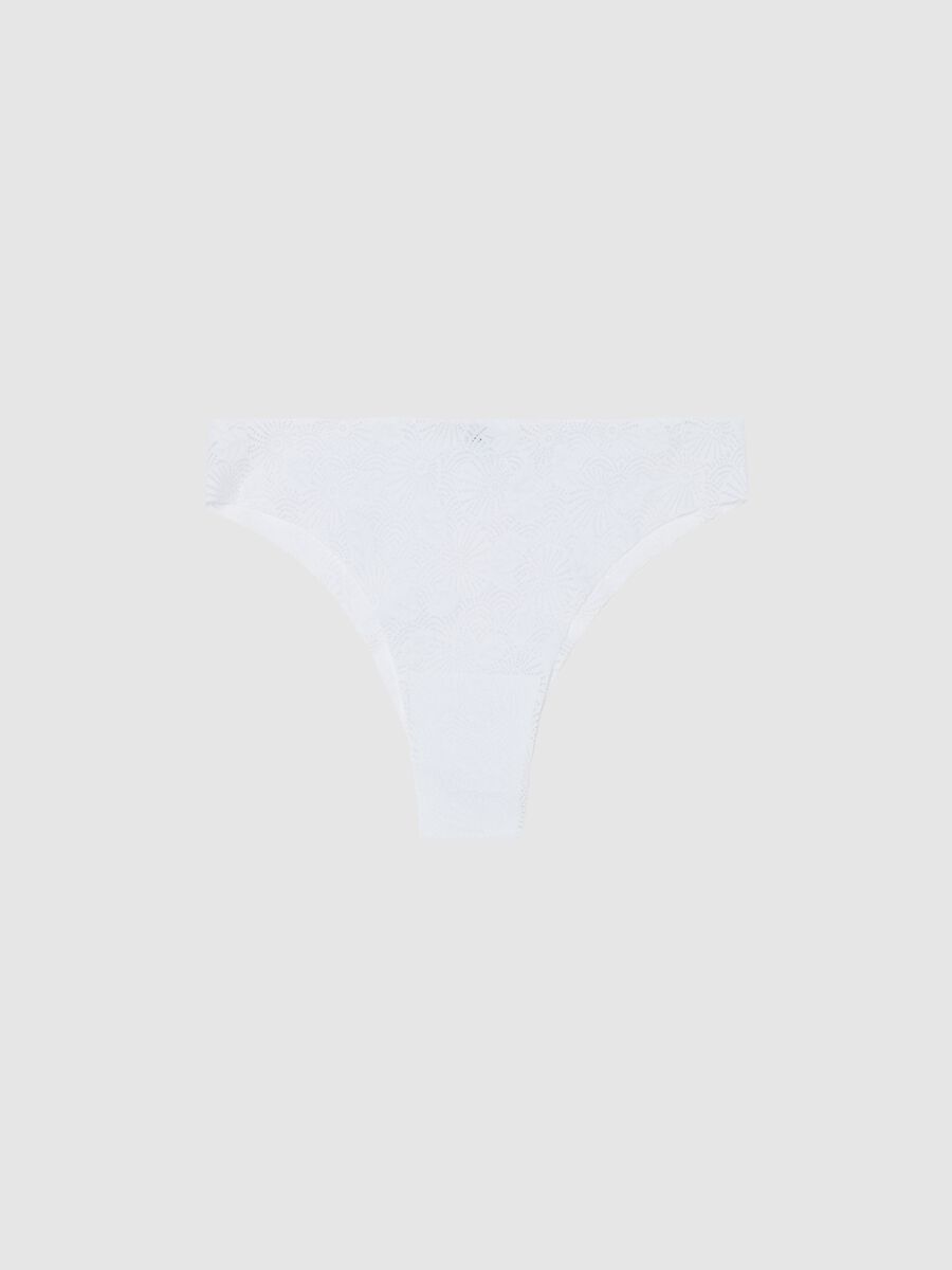 Brazilian-cut briefs in lace with geometric motif_4
