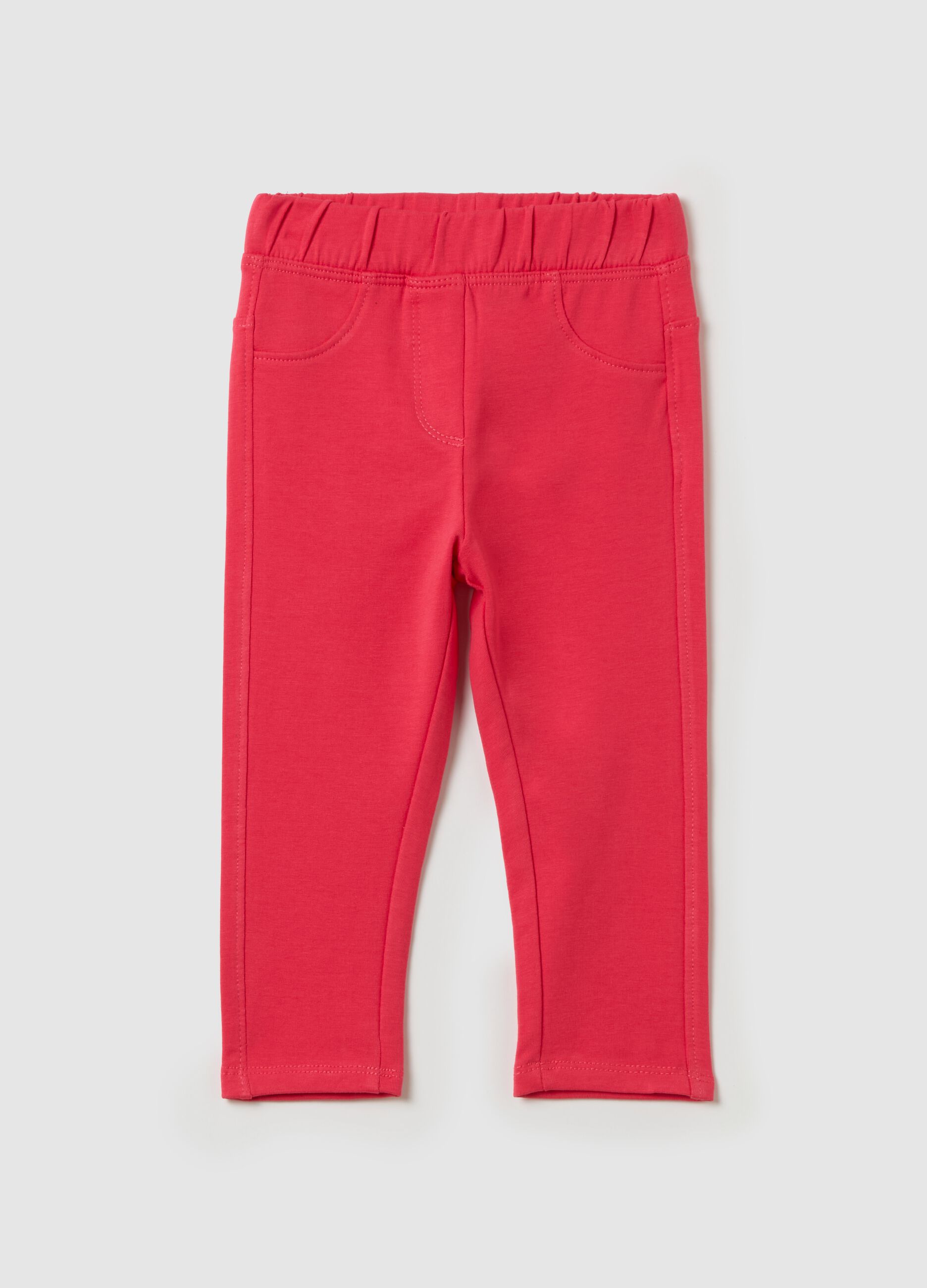 Stretch cotton treggings