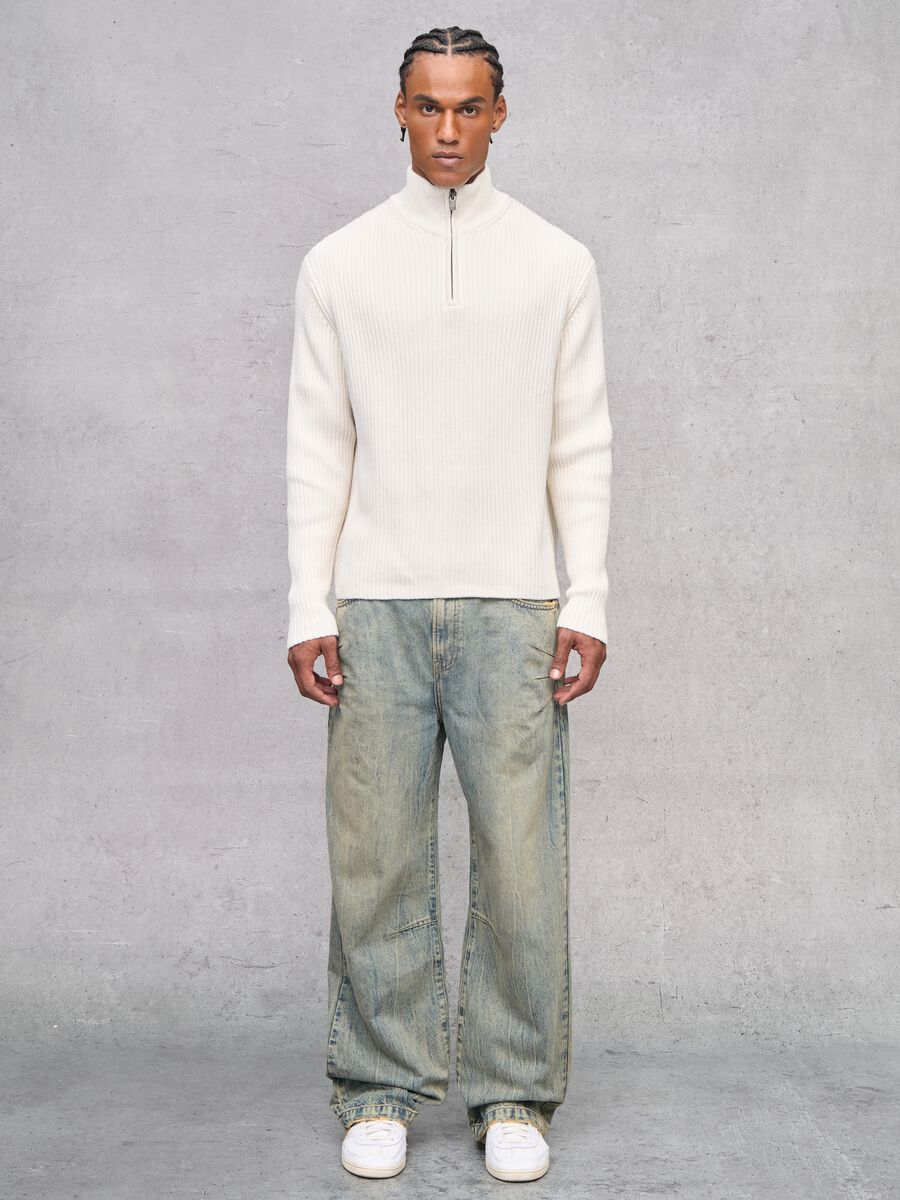 Bootcut Denim Washed Light Blue & Tea_1
