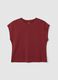 Women's pure cotton red T-shirt_4