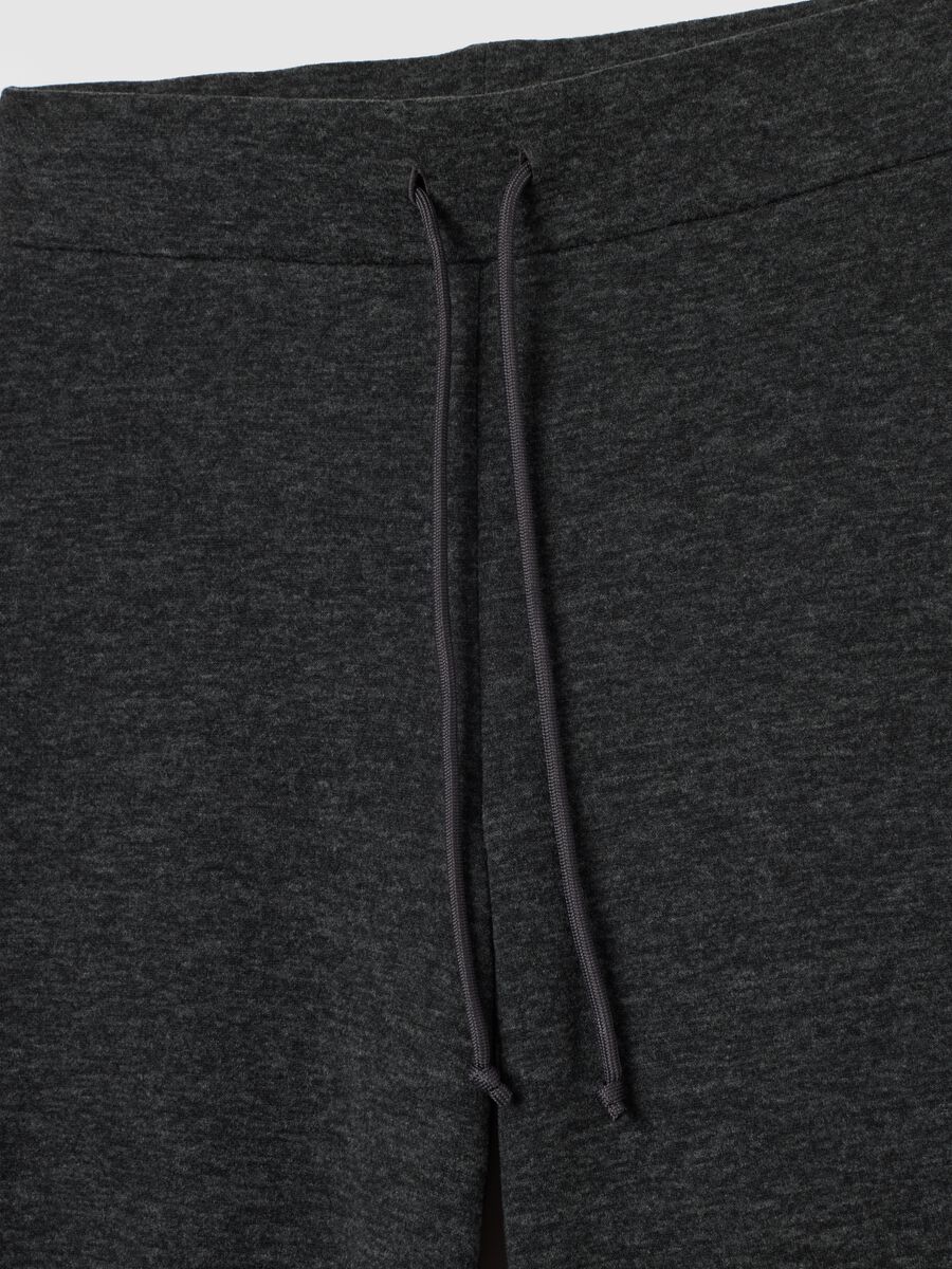 Grey Wide Leg Stretch Trousers_5