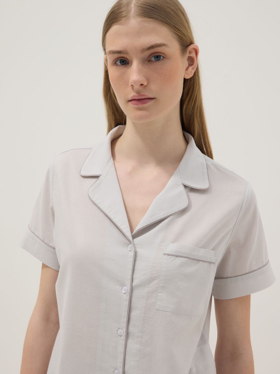 Regular-fit pure cotton grey pyjamas_3