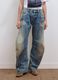 Light blue pure cotton loose-fit jeans_1