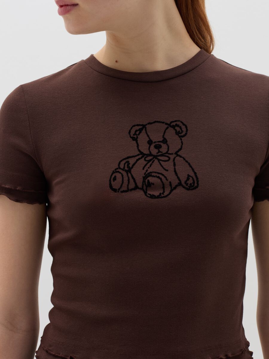T-shirt with wavy trims_2