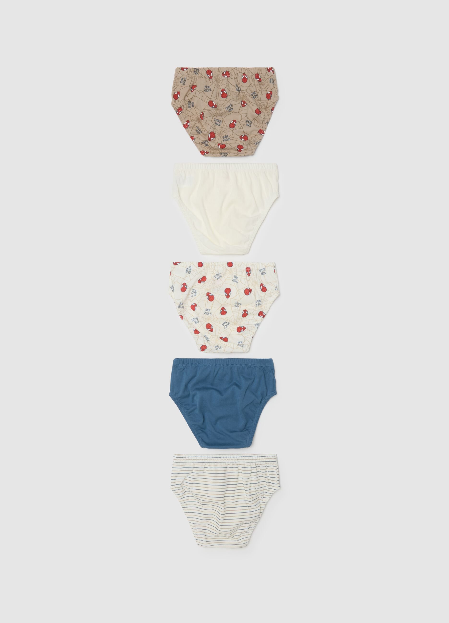 Multipack boys' briefs in pure multicolour cotton regular fit