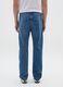 Jeans straight fit blu in puro cotone_2