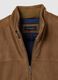 Brown genuine leather bomber jacket_1
