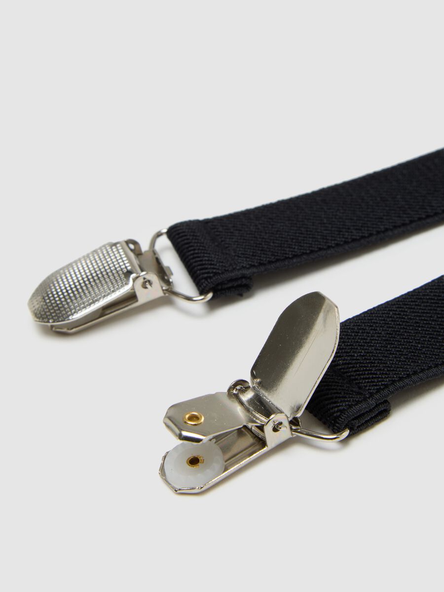 Black suspenders with metal clips_1