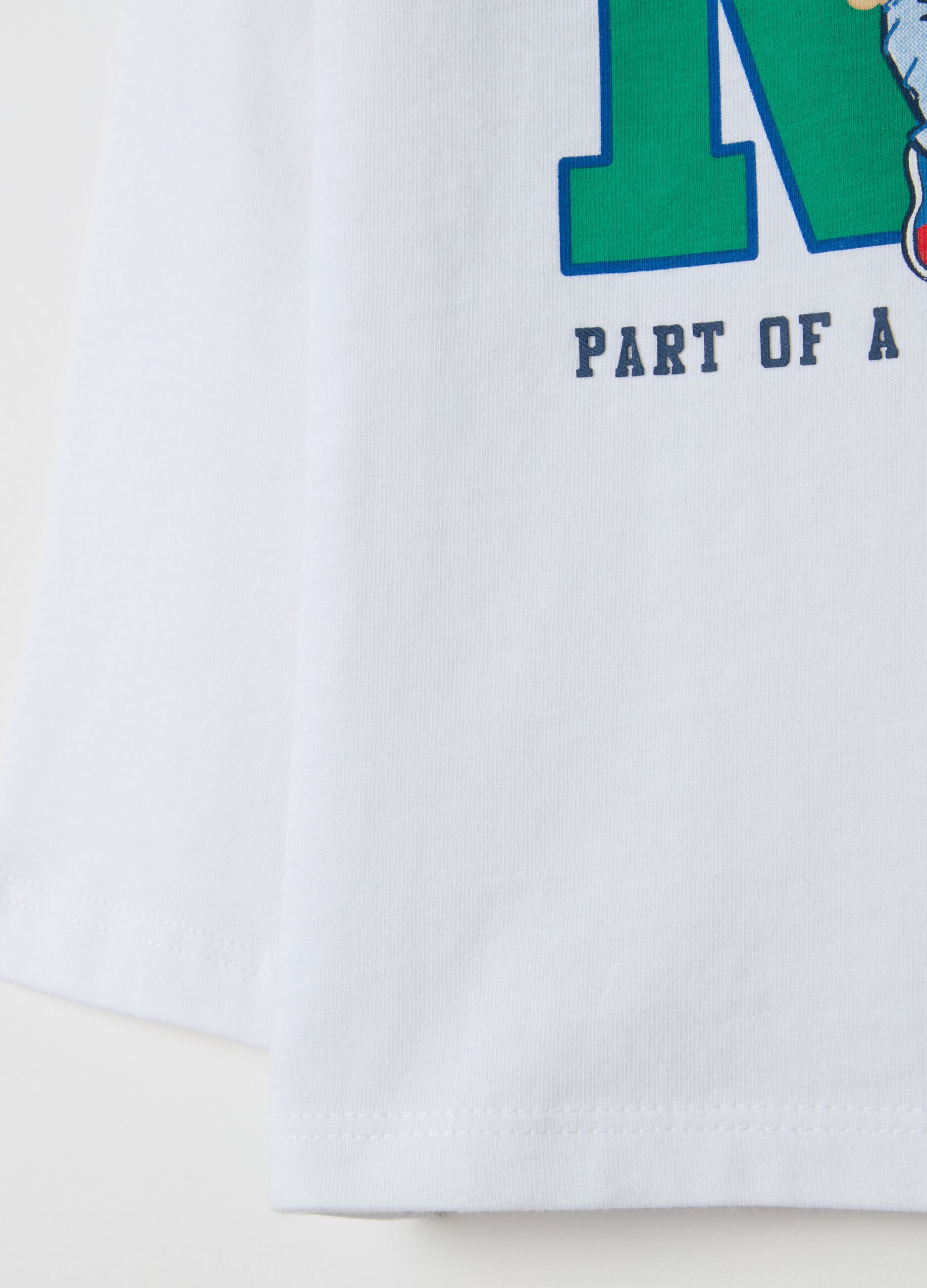 T-shirt maniche lunghe stampa "Part of a great Team"