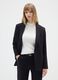 Black stretch fabric blazer regular fit_0