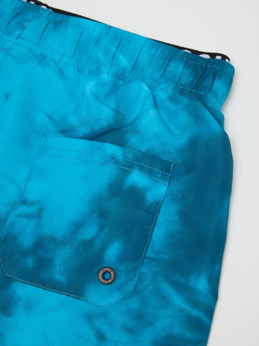 Costume da bagno da ragazzo in tessuto azzurro regular fit_2