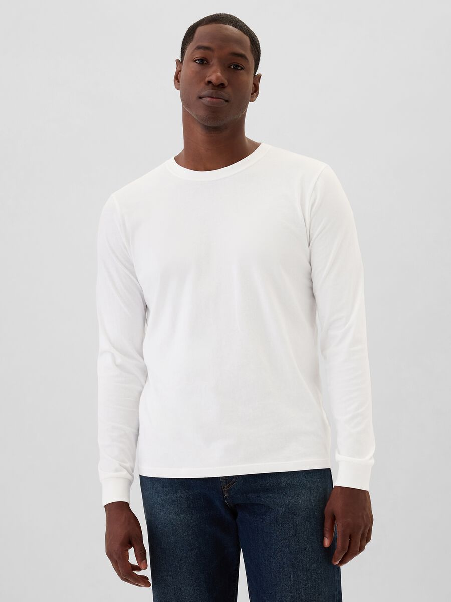 Long-sleeved T-shirt in cotton_0