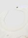 Twin pack of blue and white organic cotton baby bibs_2
