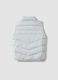 Grey padded gilet with zip and high neck for boys_1