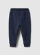 Blue pure cotton jogger trousers for baby regular fit_3