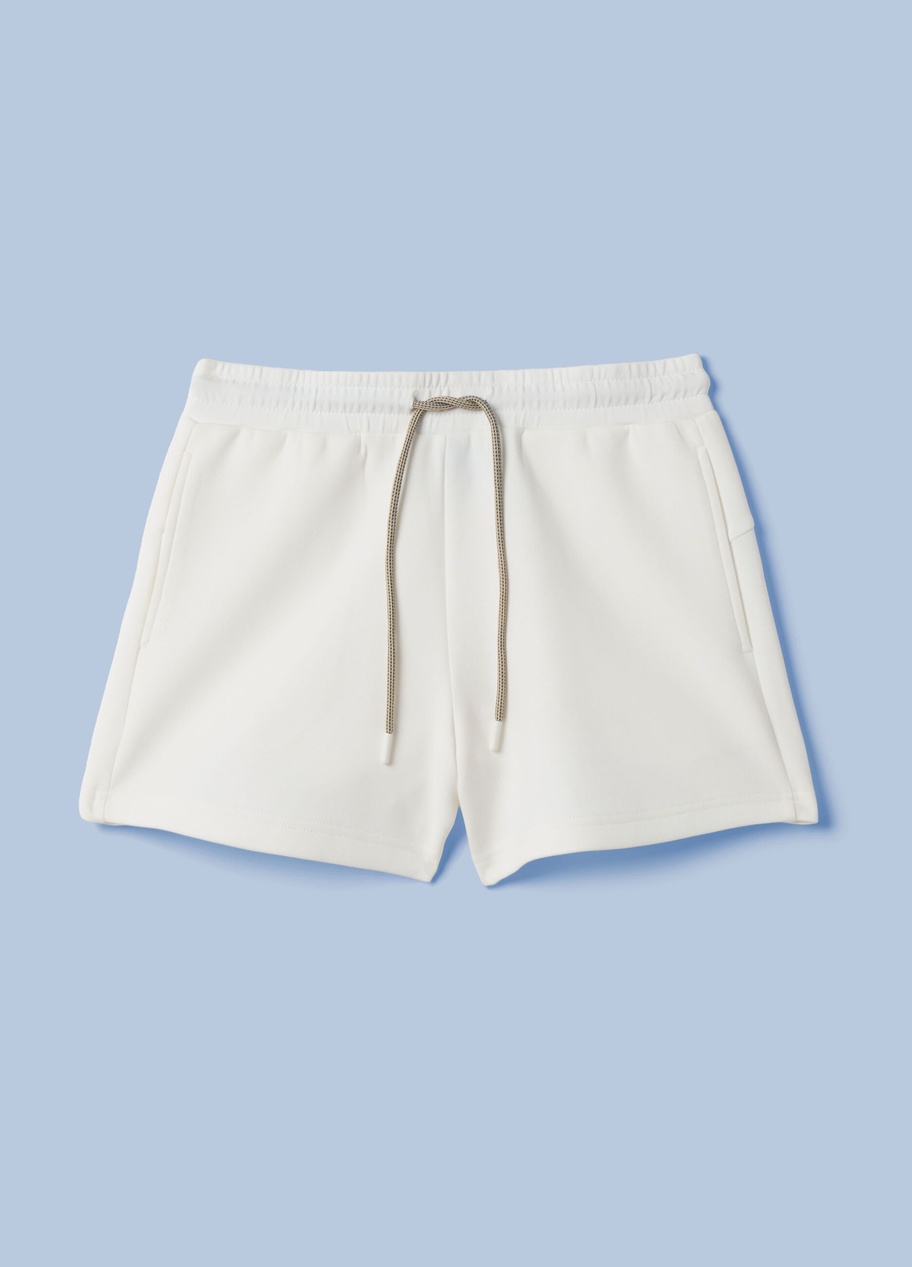 ALTAVIA SAILING white stretch cotton sports shorts