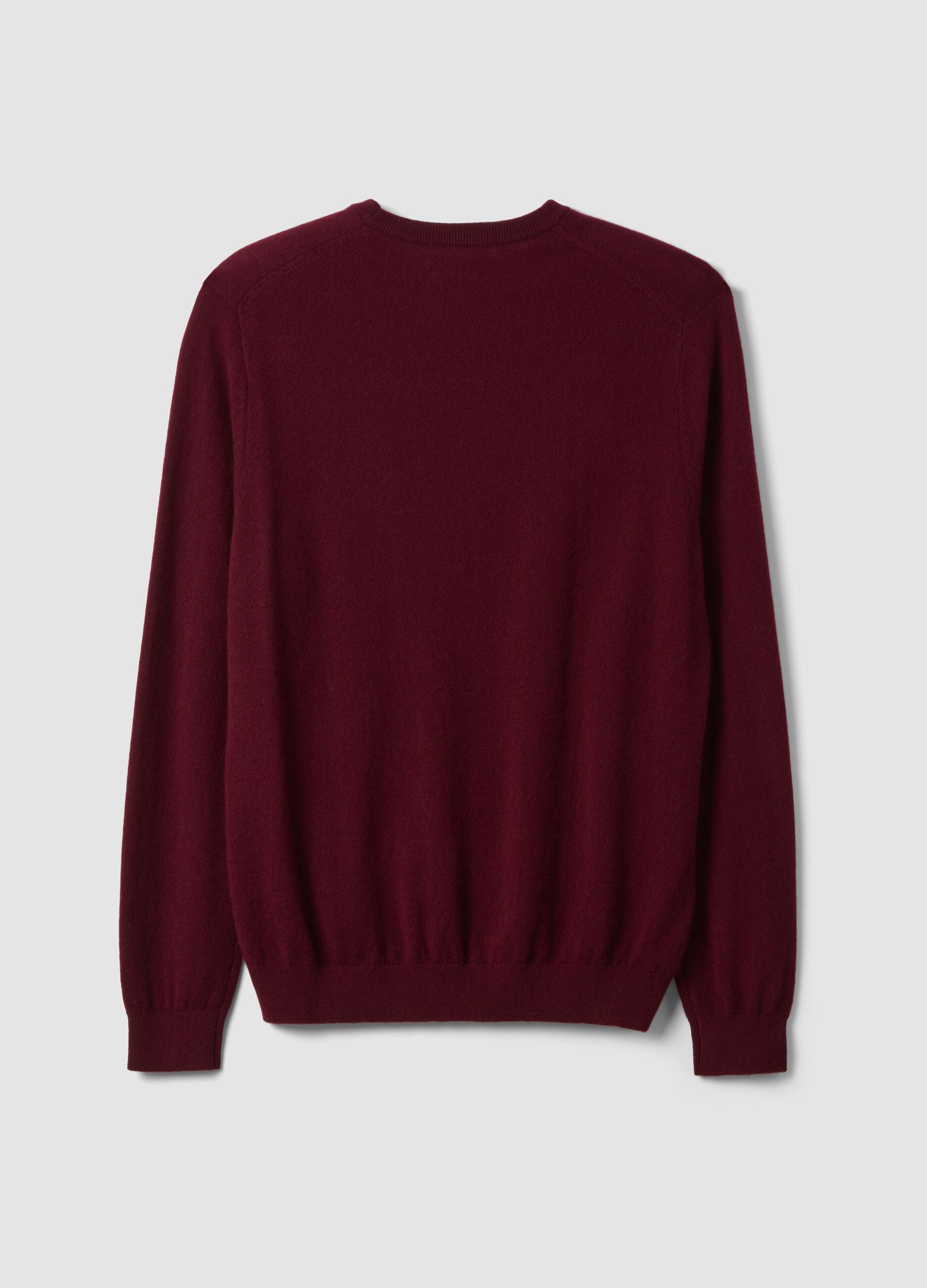 Red pure cashmere regular-fit jumper