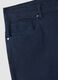 Blue stretch cotton five-pocket Bermuda shorts_5