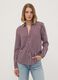 Camicia rossa a righe in pura viscosa con colletto classico regular fit_2
