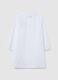 Grembiule scolastico da bambina in misto cotone bianco con ricamo unicorno_1