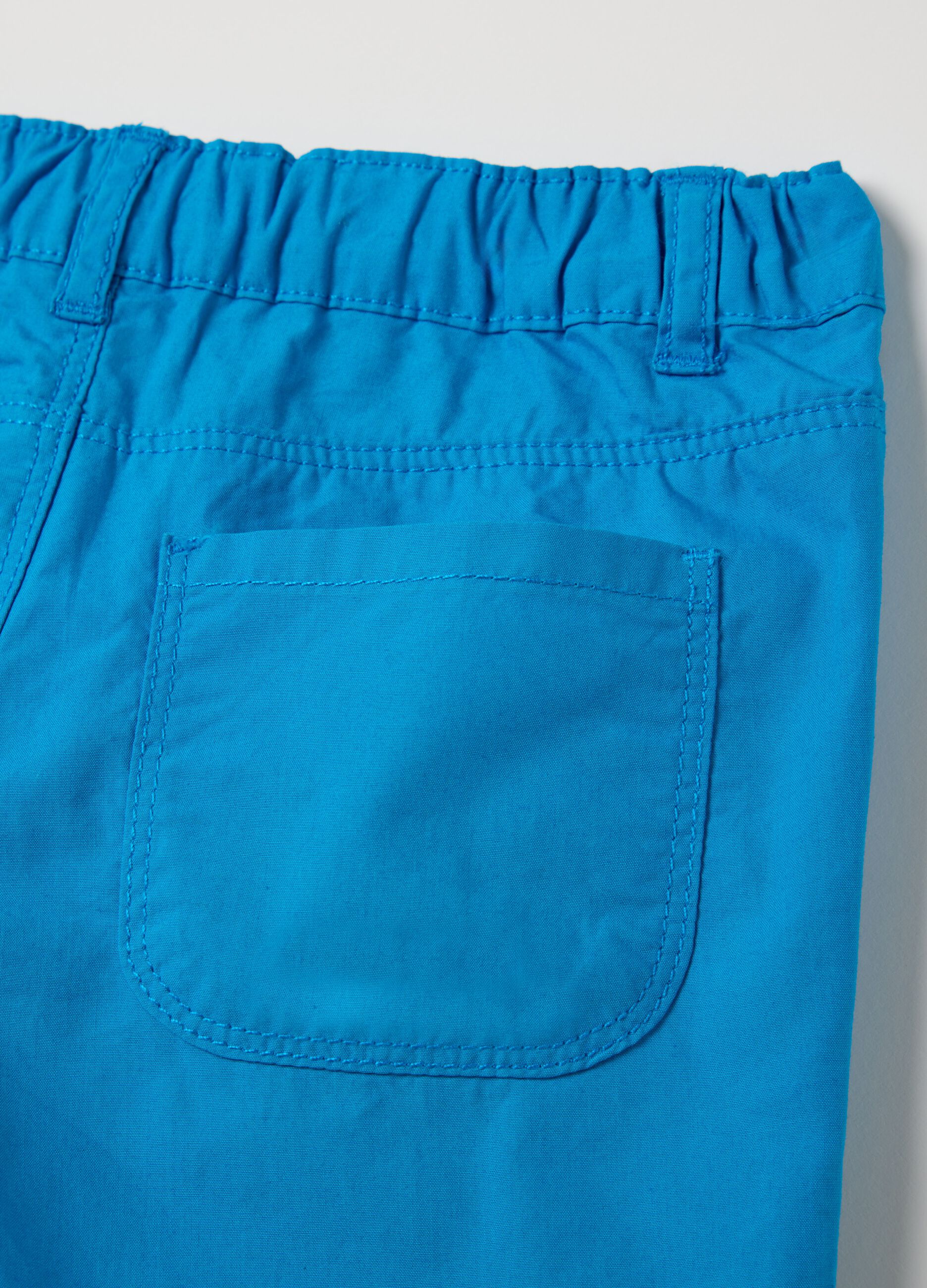 Blue shorts in pure Fagottino cotton