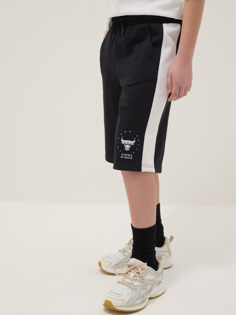 Black NBA Cotton Blend Shorts_2