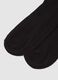 Three-pack of long black cotton blend socks, regular fit_2