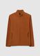 Brown fleece full-zip sweatshirt_4