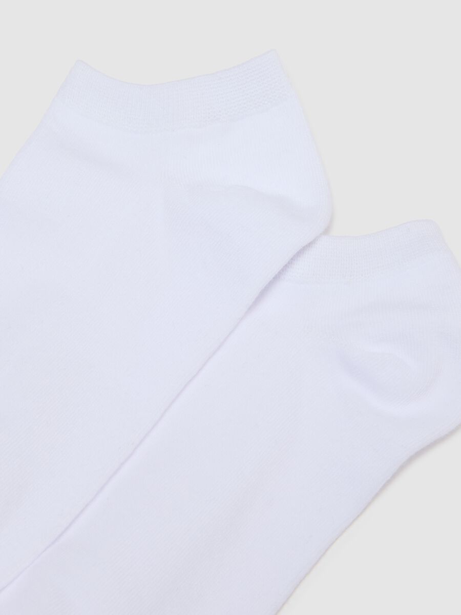 3-pack short white socks in stretch cotton blend_2