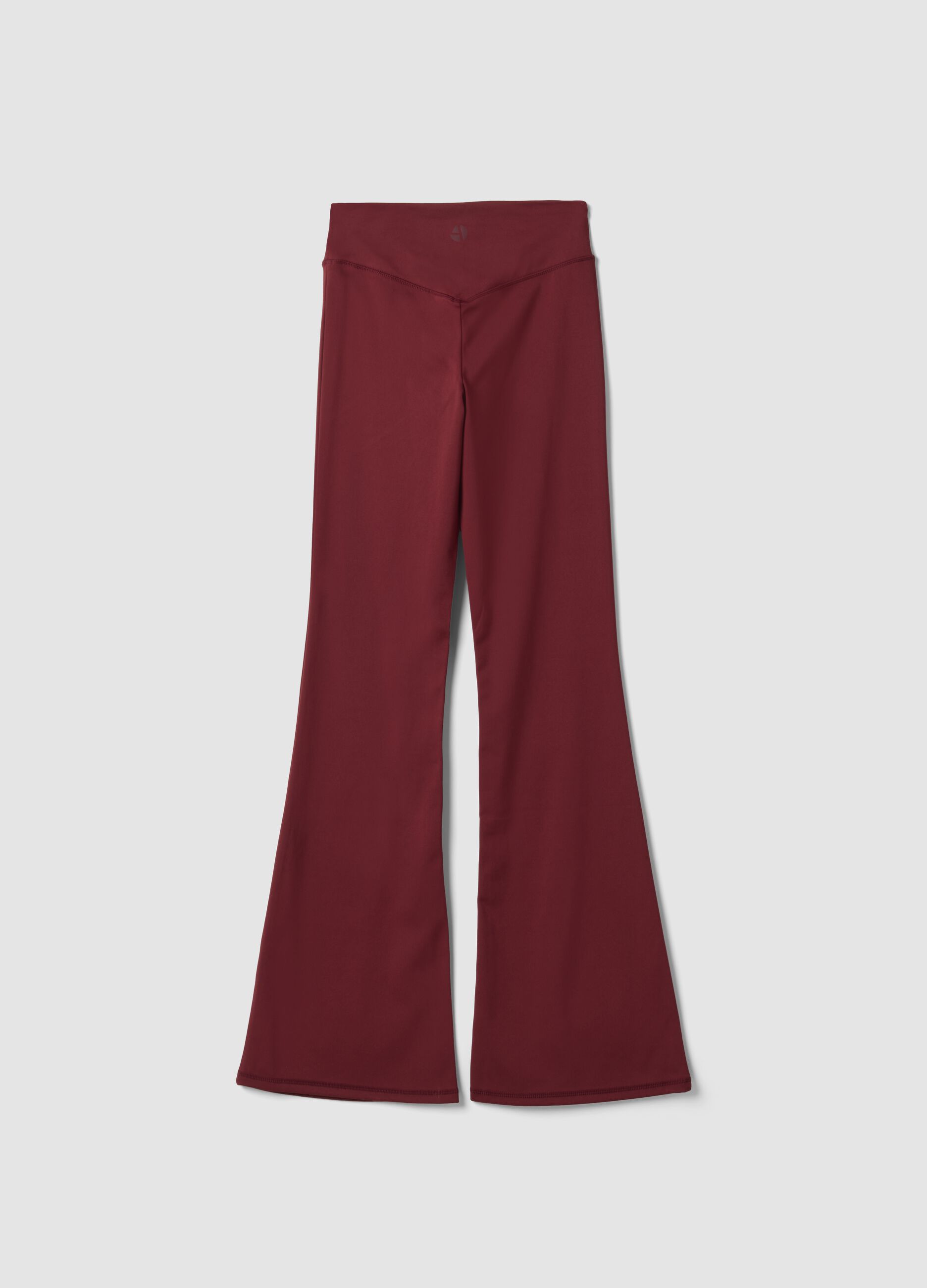 Leggings rossi flare in tessuto elasticizzato traspirante ALTAVIA STUDIO