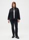 Black Mixed Regular Fit Jacket_1