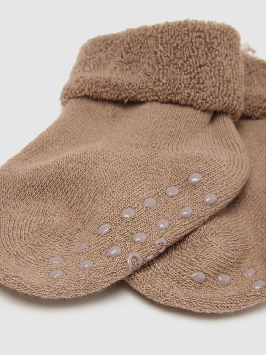 Set of three-pack multicolour stretchy cotton baby socks_1