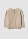 Maglia beige in misto cotone a girocollo per bimbo_1