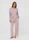 Purple star-print stretch pyjama trousers_0